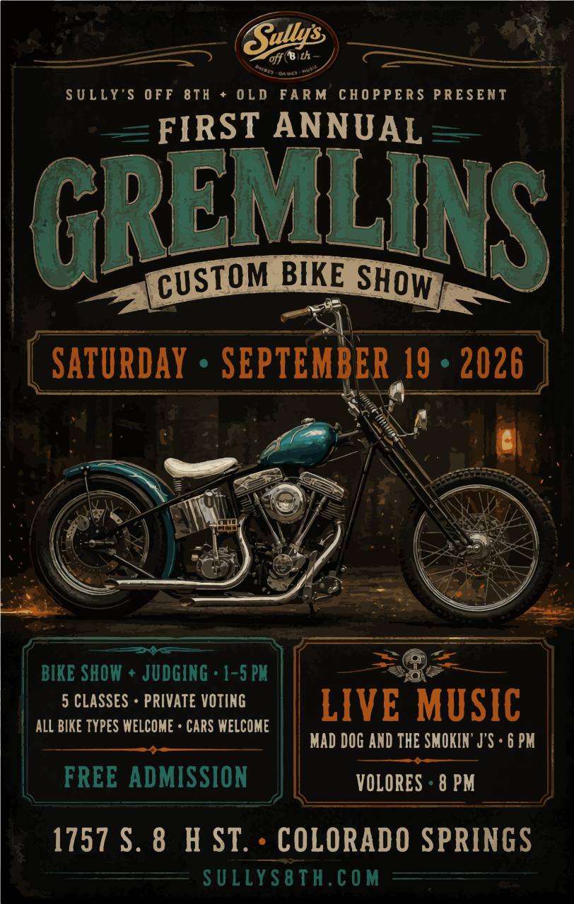 First Annual Gremlins Custom Bike Show flyer
